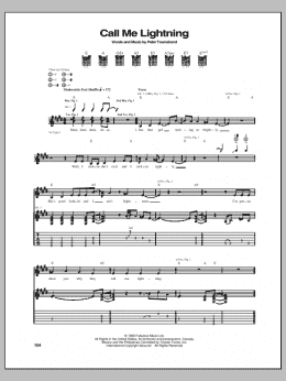 page one of Call Me Lightning (Guitar Tab)