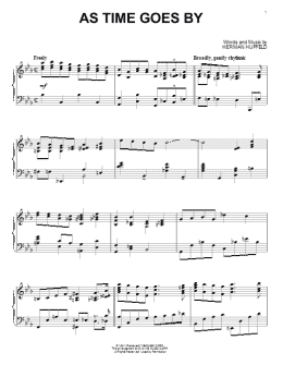 page one of As Time Goes By (Piano Solo)