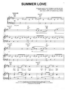 page one of Summer Love (Piano, Vocal & Guitar Chords (Right-Hand Melody))