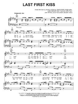 page one of Last First Kiss (Piano, Vocal & Guitar Chords (Right-Hand Melody))