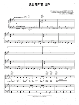 page one of Surf's Up (Piano, Vocal & Guitar Chords (Right-Hand Melody))