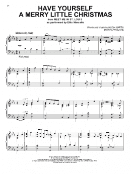 page one of Have Yourself A Merry Little Christmas (Piano Solo)