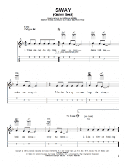 page one of Sway (Quien Sera) (Easy Ukulele Tab)