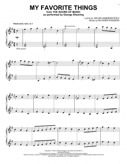 page one of My Favorite Things (Piano Solo)