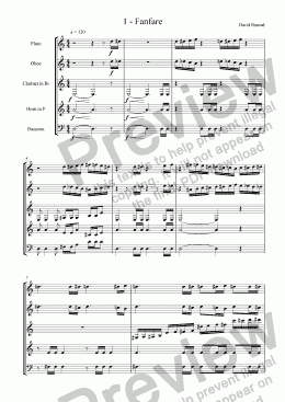 page one of Wind Quintet