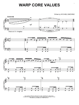page one of Warp Core Values (Piano Solo)