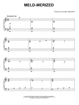 page one of Meld-Merized (Piano Solo)