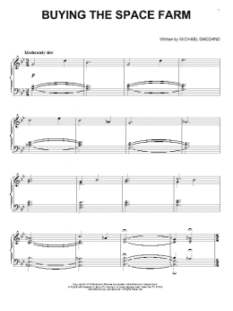 page one of Buying The Space Farm (Piano Solo)