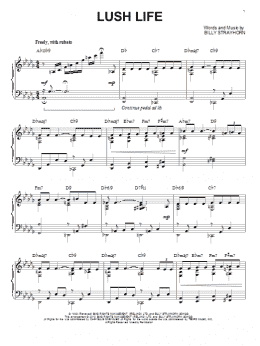 page one of Lush Life [Jazz version] (arr. Brent Edstrom) (Piano Solo)