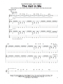 page one of The Hell In Me (Guitar Tab)