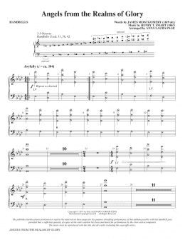 page one of Angels From The Realms Of Glory (Handbells)