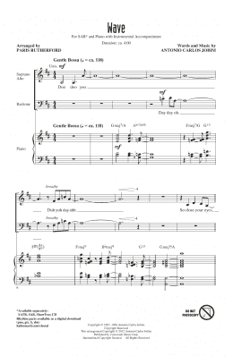 page one of Wave (SAB Choir)