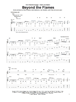 page one of Beyond The Flames (Guitar Tab)
