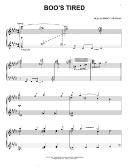 page one of Boo's Tired (Piano Solo)