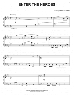 page one of Enter The Heroes (Piano Solo)