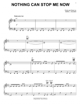 page one of Nothing Can Stop Me Now (Piano, Vocal & Guitar Chords (Right-Hand Melody))