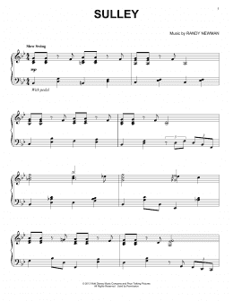 page one of Sulley (Piano Solo)