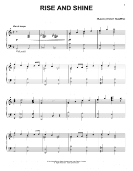 page one of Rise And Shine (Piano Solo)