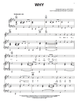 page one of Why (Piano, Vocal & Guitar Chords (Right-Hand Melody))