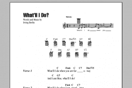 page one of What'll I Do (Ukulele Chords/Lyrics)