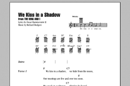 page one of We Kiss In A Shadow (Ukulele Chords/Lyrics)