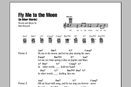 page one of Fly Me To The Moon (In Other Words) (Ukulele Chords/Lyrics)