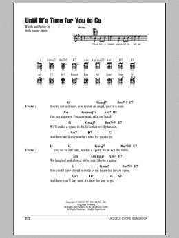 page one of Until It's Time For You To Go (Ukulele Chords/Lyrics)
