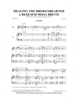 page one of Healing The Brokenhearted (A Requiem Missa Brevis) (SSA Choir)