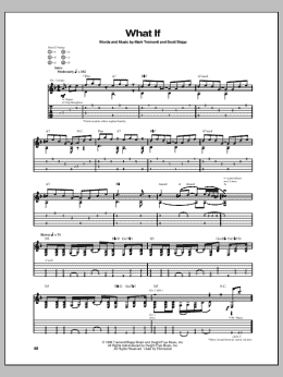 page one of What If (Guitar Tab)