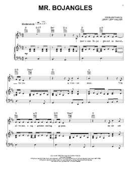 page one of Mr. Bojangles (Piano, Vocal & Guitar Chords (Right-Hand Melody))