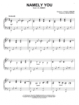 page one of Namely You (Piano Solo)