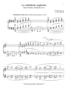 page one of La Cathedrale Engloutie (Piano Solo)