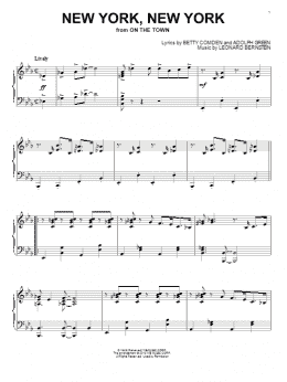 page one of New York, New York (Piano Solo)