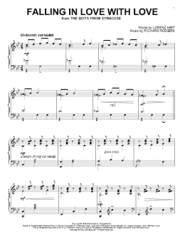 page one of Falling In Love With Love (Piano Solo)