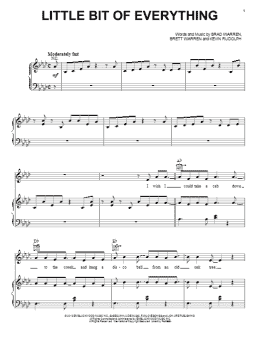 page one of Little Bit Of Everything (Piano, Vocal & Guitar Chords (Right-Hand Melody))