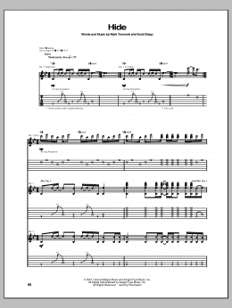 page one of Hide (Guitar Tab)