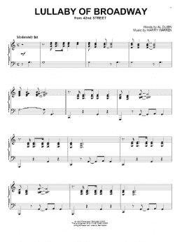 page one of Lullaby Of Broadway (Piano Solo)