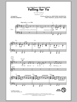page one of Falling For Ya (from Teen Beach Movie) (2-Part Choir)