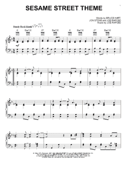 page one of Sesame Street Theme (Piano Solo)