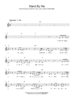 page one of Stand By Me (Lead Sheet / Fake Book)