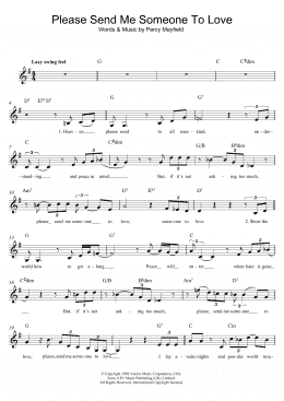 page one of Please Send Me Someone To Love (Lead Sheet / Fake Book)