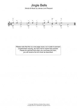 page one of Jingle Bells (Easy Guitar)