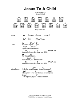 page one of Jesus To A Child (Guitar Chords/Lyrics)