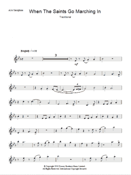 page one of When The Saints Go Marching In (Lead Sheet / Fake Book)