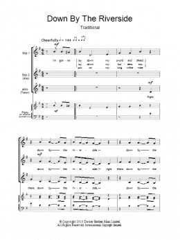 page one of Down By The Riverside (arr. Barrie Carson Turner) (SSA Choir)