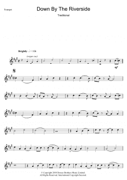 page one of Down By The Riverside (Trumpet Solo)