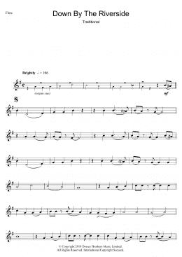 page one of Down By The Riverside (Flute Solo)