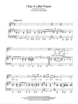 page one of I Say A Little Prayer (Piano & Vocal)