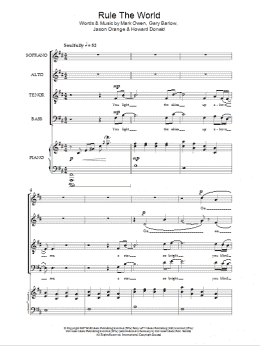 page one of Rule The World (SATB Choir)