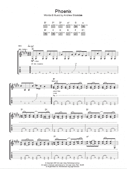 page one of Phoenix (Guitar Tab)